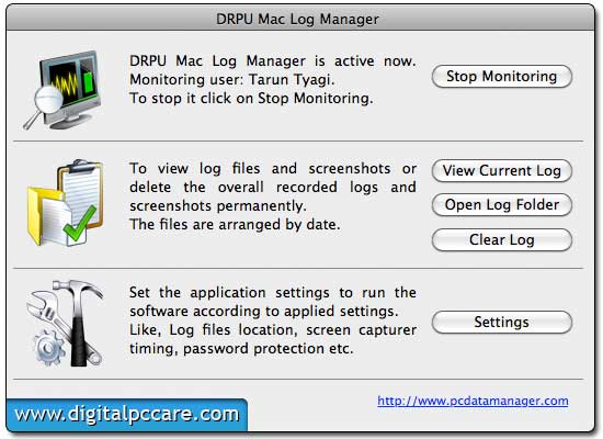 Screenshot of Free Keylogger for Mac