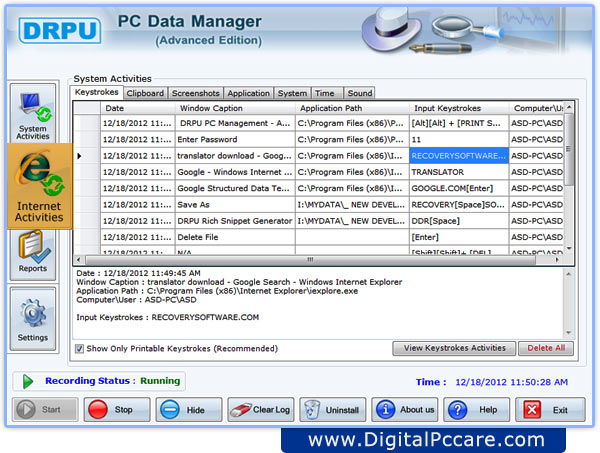 Advanced PC Monitoring Software