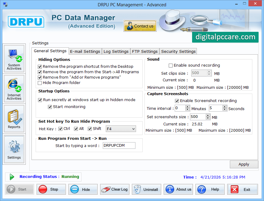 Advanced KeyLogger Software