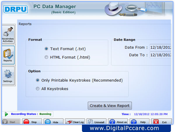 PC monitoring software