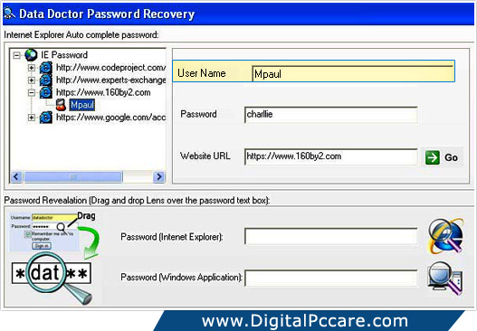 Internet Explorer Password Recovery