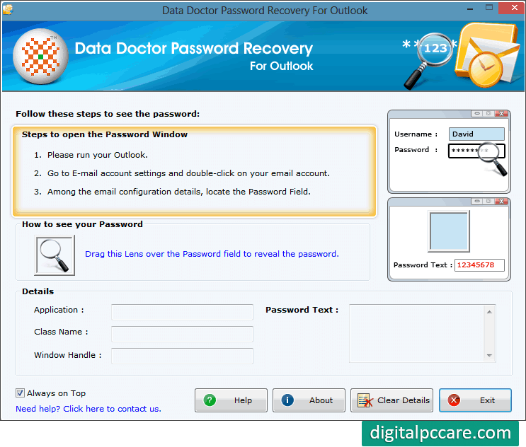 Outlook and Outlook Express Password Recovery Software 