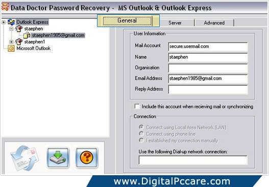 Outlook Express Password Recovery