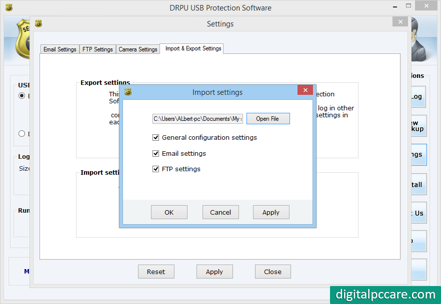 USB Data Protection Tool for Windows Network