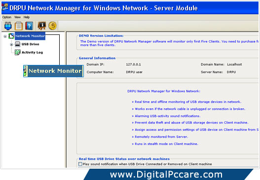 USB Data Protection Tool for Windows Network